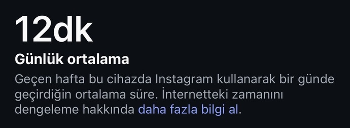 Ekran süreniz (instegram) kaç gerçekçi olun lütfen benim 7 saat?