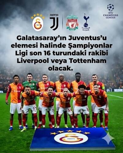 Galatasarayın Juventusu elemesi durumunda, ilk 16 maçındaki rakibi hangi takım olmalıdır?
