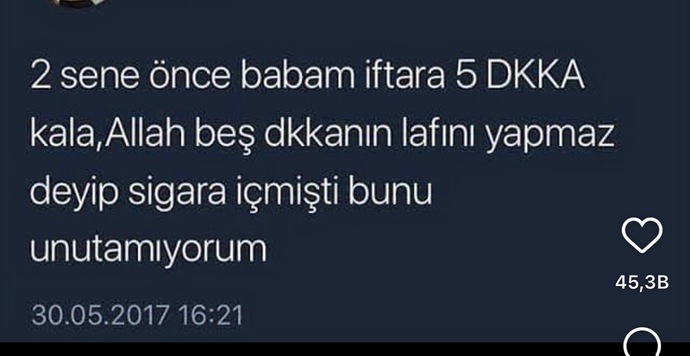 bir şey olmaz 5 dk dan