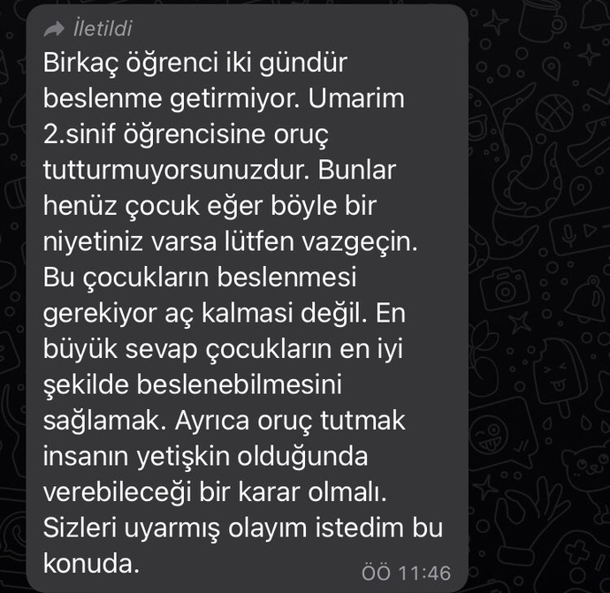 Küçük çocukların oruç tutması hakkında ne düşünüyorsunuz?
