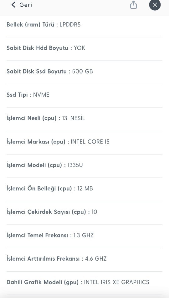 Bu laptop özellikleri nasıl?