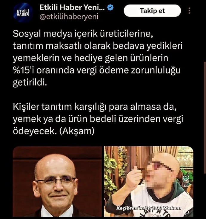 Bedavanın vergisi olur mu?