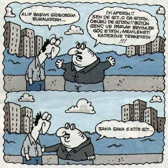 Gitmek isteyen sevgiline kal der misin?