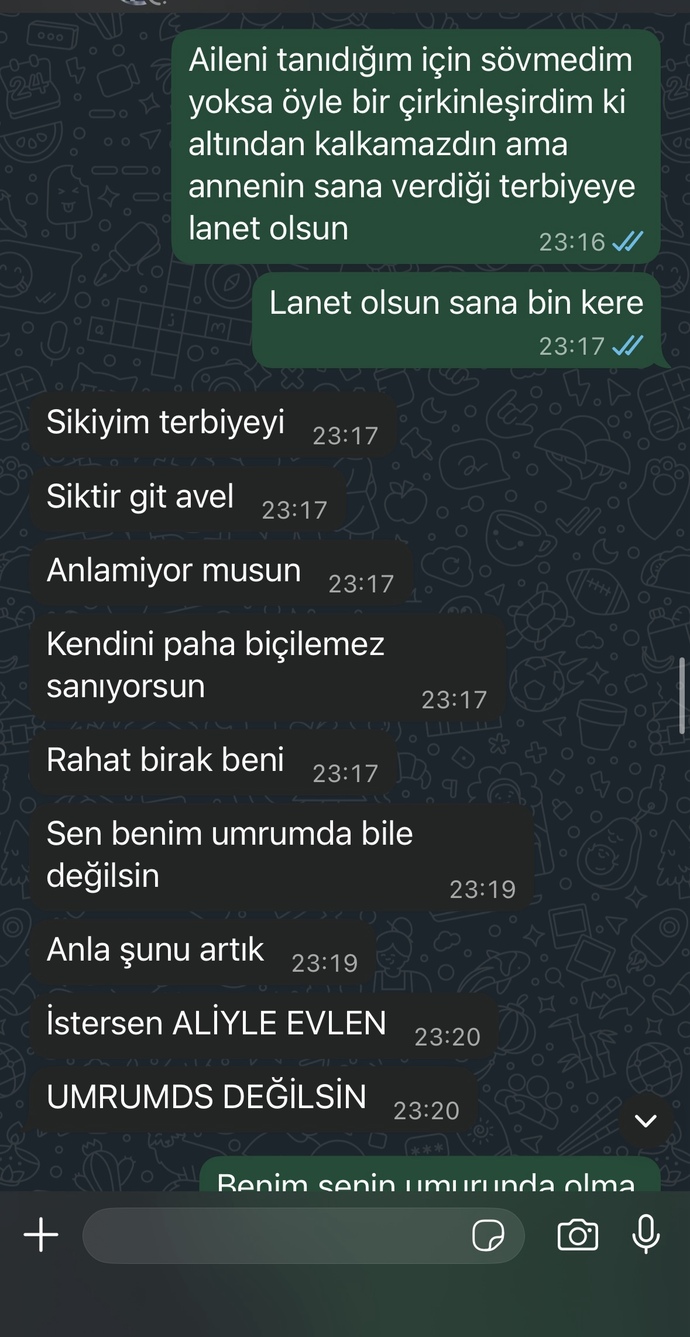 Eski sevgilim neden böyle delirmiş ben ne yaptım aq?