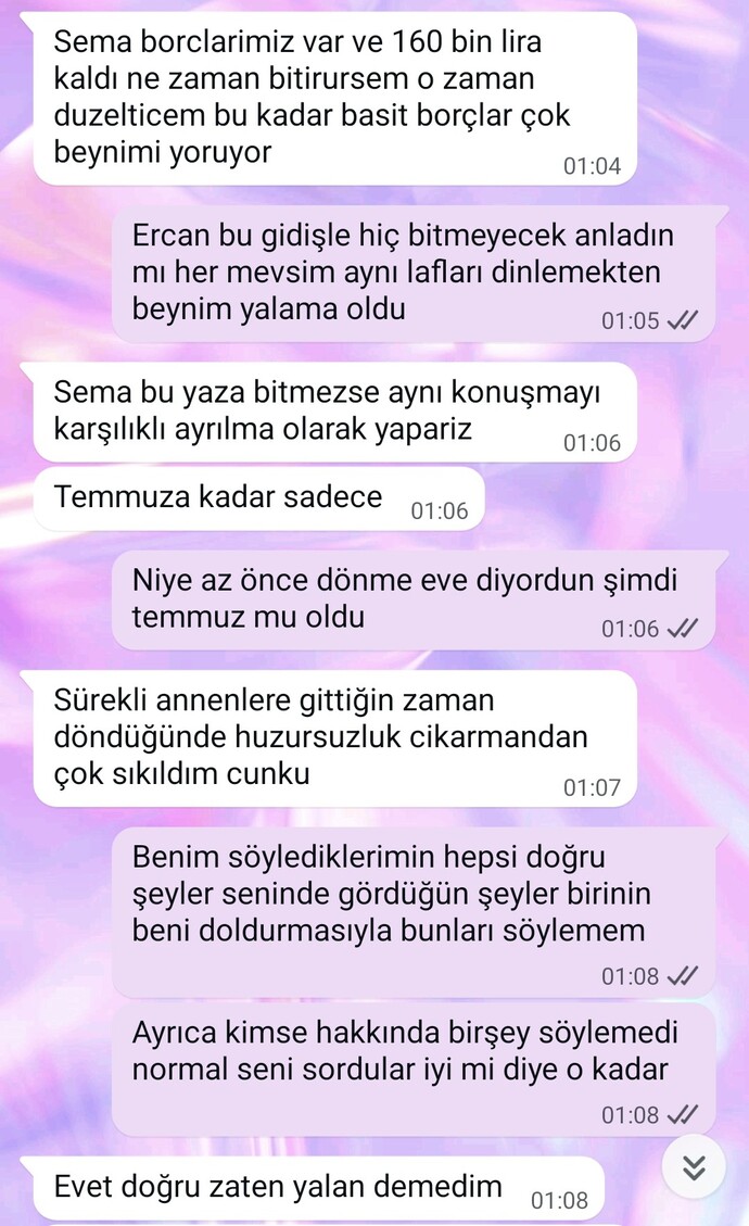 Eşimin artık sevmediğini düşünüyorum, lütfen bakar mısınız?