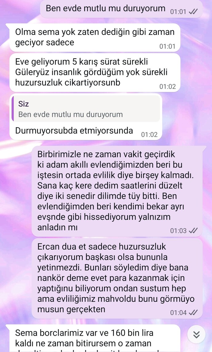Eşimin artık sevmediğini düşünüyorum, lütfen bakar mısınız?