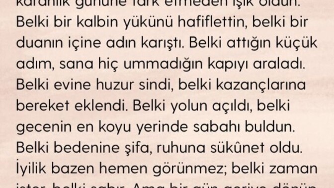 Iyi olduk da ne oldu diyenlerden misiniz?