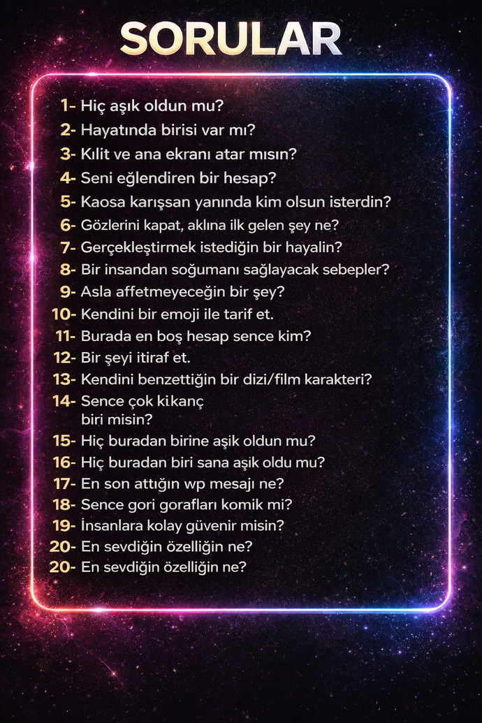 Sıkıldım, hadi bir soru sorup birlikte mi çözsek?