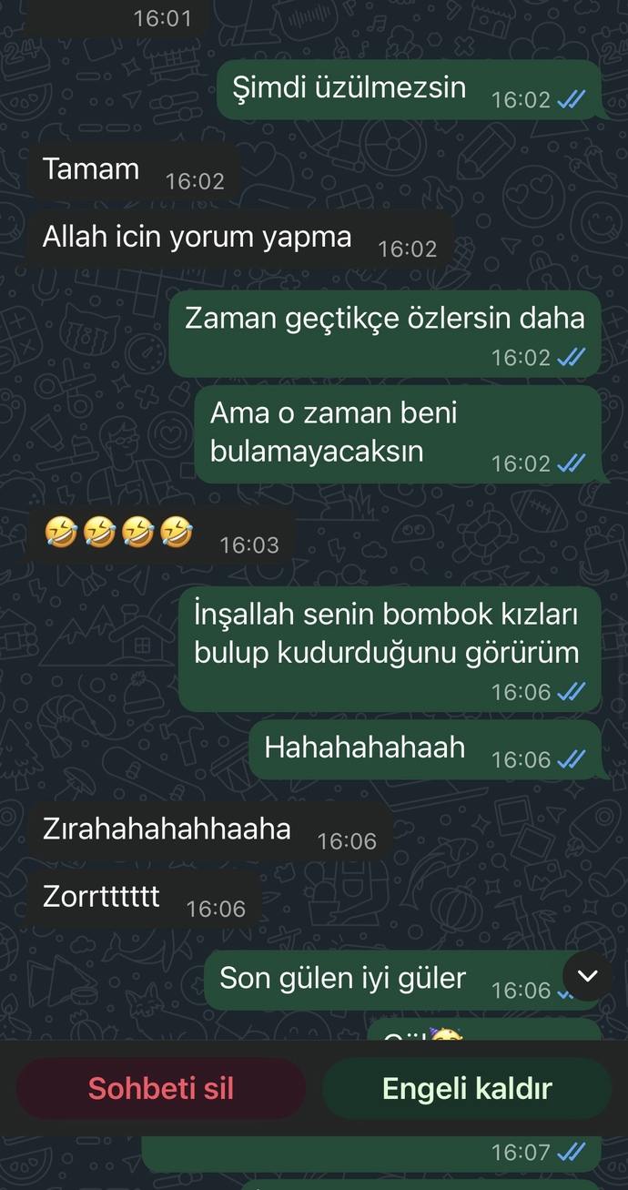 Eski sevgilime ezilmiş miyim sizce?