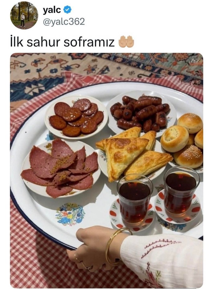 Sahurda böyle susatan bir sofra olsa bütün gün susuzluktan ölür müyüz?