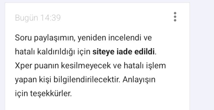 KS sorum niye kalktı 3 gün sonra?