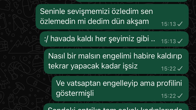 Böyle vatsap programlarını niye kullanır bazısı?