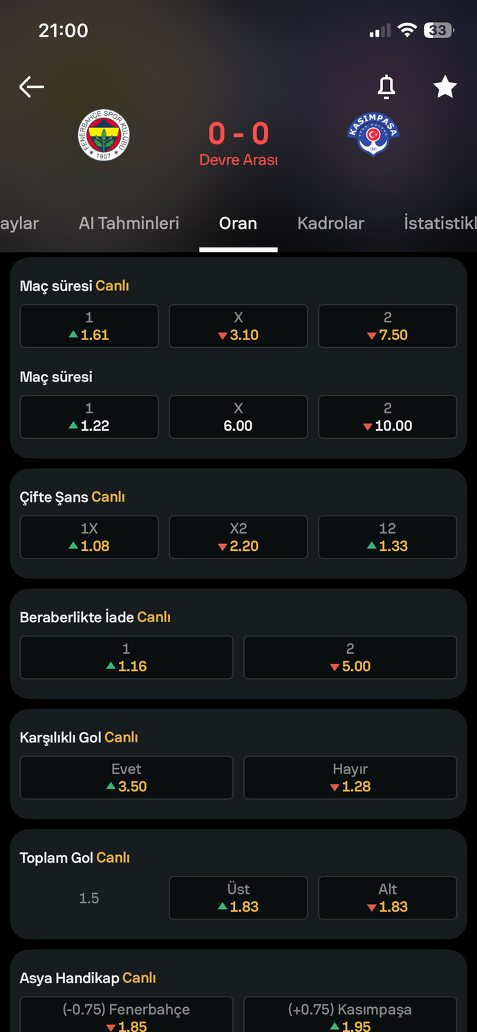 İddia oynayan biriyle olur mu?