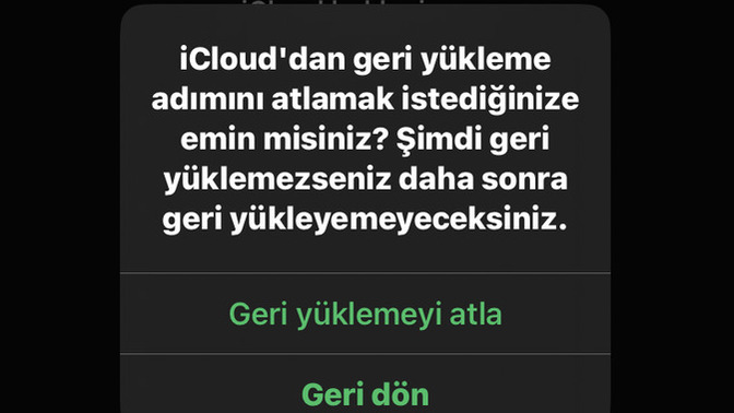 Whatsapp’ı silmiştim. Geri yüklüyorum ama iCoud geri yüklenmiyor? Nasıl geri yüklicem?