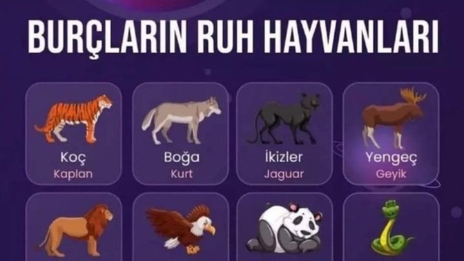 Burçların ruh hayvanı hangisiymiş?
