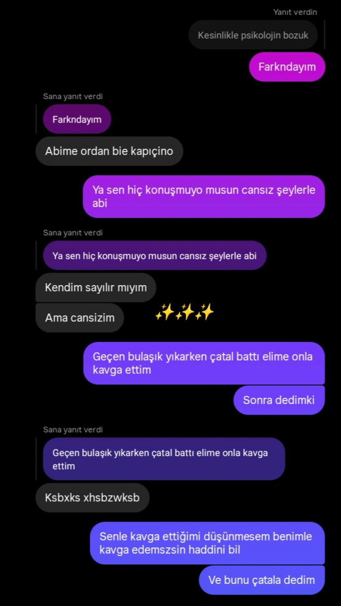 Arkadaşım benle görüşmeyi kesti dbfhjdsb