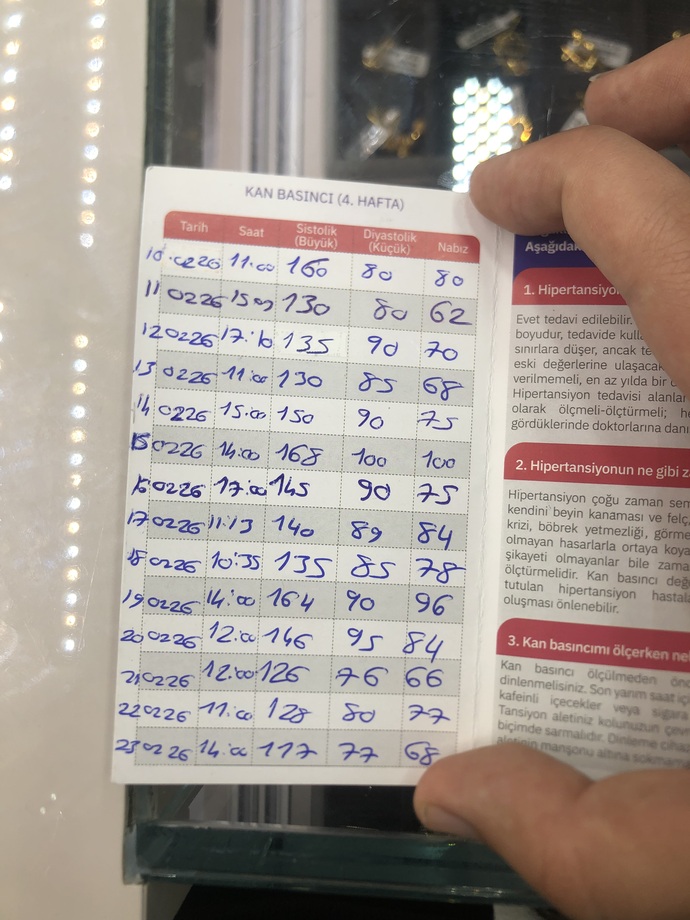 14 gün boyunca ölçtüğüm tansiyon değerleri normal mi, sizce sonuçlar nasıl?