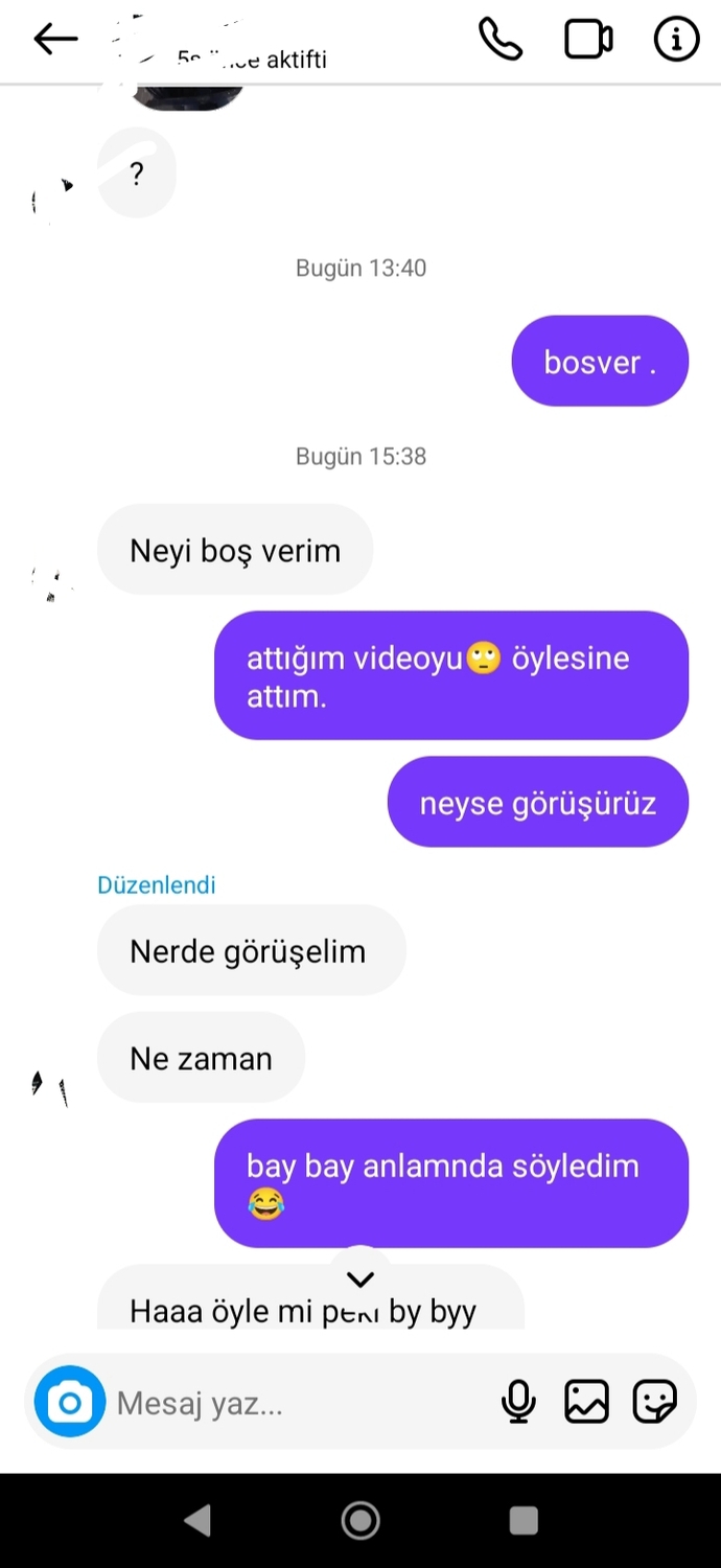 Hiç beğendiğiniz videoyu rastgele birisine attınız mı 😅 ?