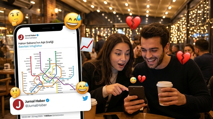 Hakan Sabancı’nın aşk grafiği viral oldu, sizin aşk geçmişinizden neler çıkar? 🤔