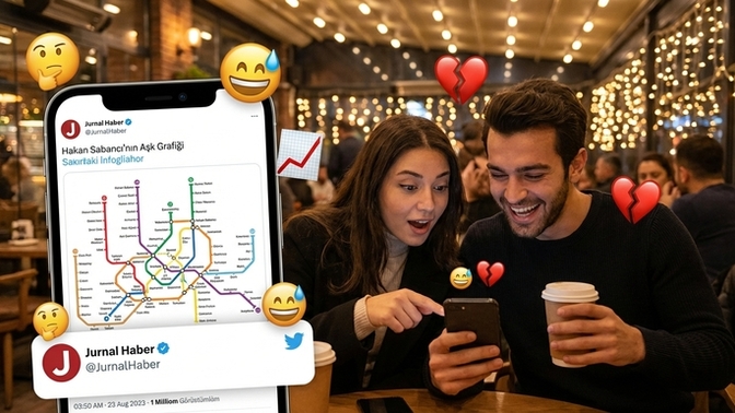 Hakan Sabancı’nın aşk grafiği viral oldu, sizin aşk geçmişinizden neler çıkar? 🤔