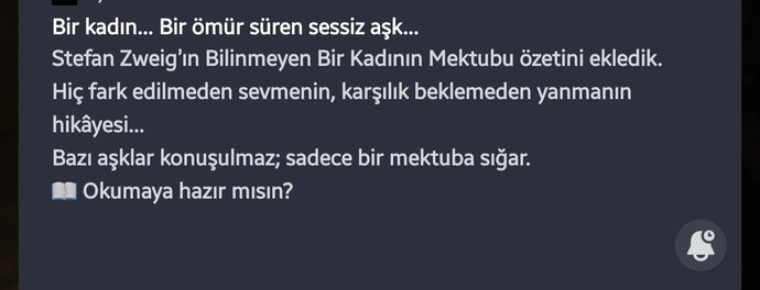 En son hangi kitabı bitirdin?