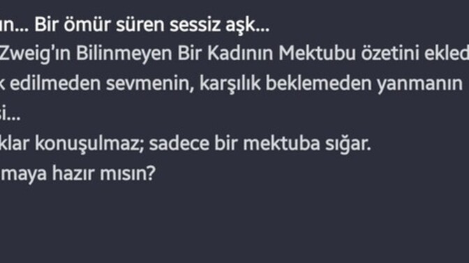 En son hangi kitabı bitirdin?