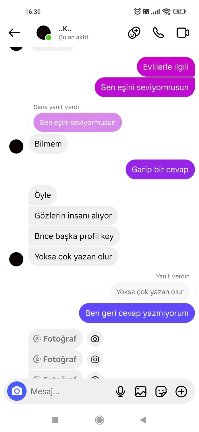 Instagram’dan yazan evli bir erkek ne istiyor, amacı ne olabilir?