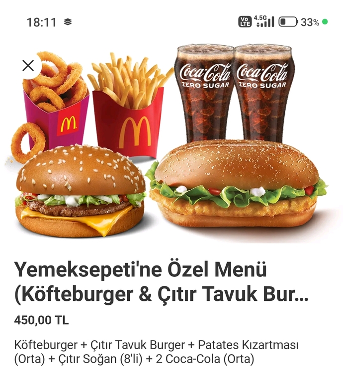 Bu üç menüden hangisini yiyeyim kararsız kaldım?