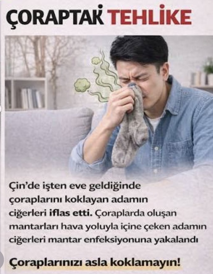 Eve girince çorapları çıkarıp dolaba mı atarsın yoksa ortada mı bırakırsın?