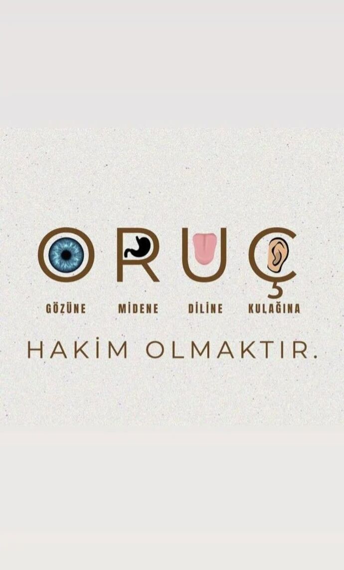 Oruçla saatlerce sabrederken, 5 dakikada doyabiliyor olmak hayatın garipliği değil mi?