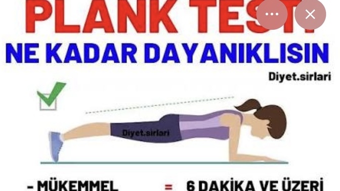 Plank pozisyonunda kaç saniye kalabiliyorsunuz?