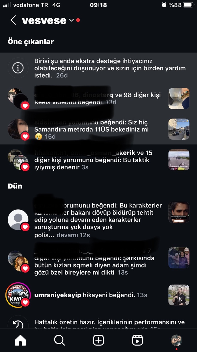 Neden biri benin için instagramdan yardım talebinde bulunur ki? 😂😂?