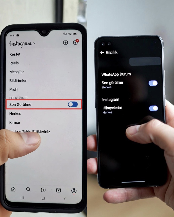 Whatsapp/instagram son görülmeniz ‘aktiflik’ kapalı mı? Neden?