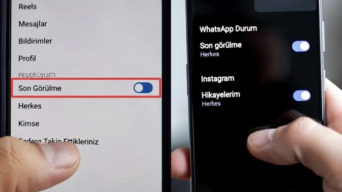 Whatsapp/instagram son görülmeniz ‘aktiflik’ kapalı mı? Neden?