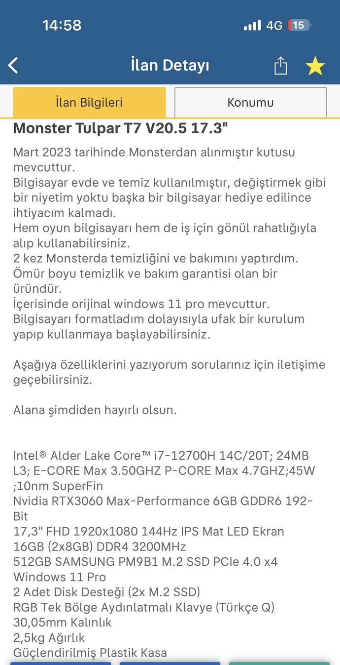 31000₺ değer mi sizce Monster Laptop?