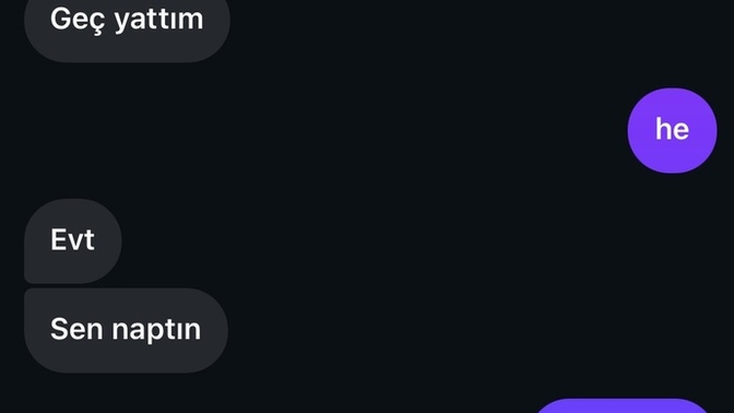 Flörtümle iyi konuşuyorduk bugün böyle soğuk gibi?