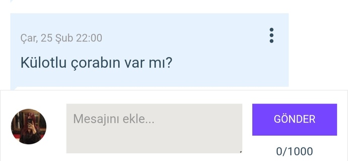 Sitede size gelen en son mesaj neydi?