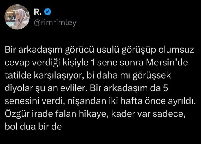 Böyle mi sizce de evlilik kader mi?