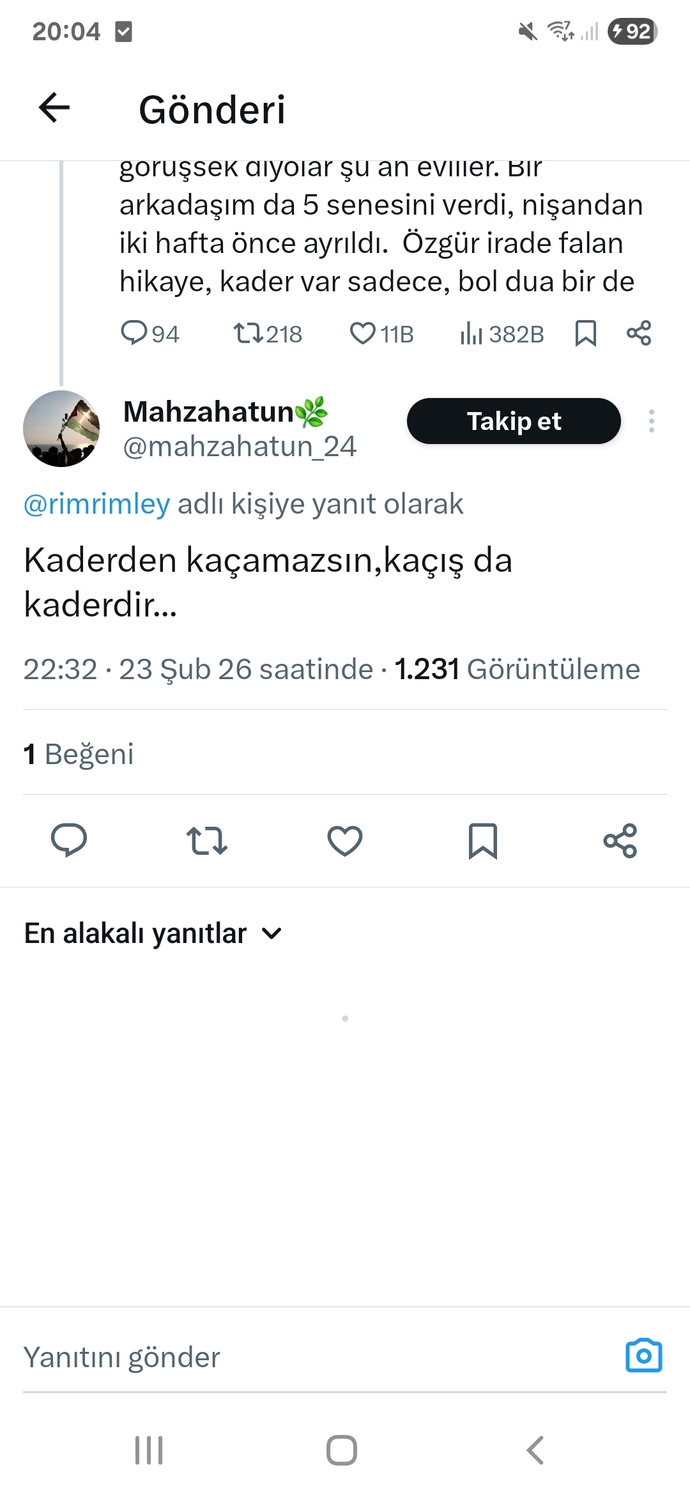 Böyle mi sizce de evlilik kader mi?
