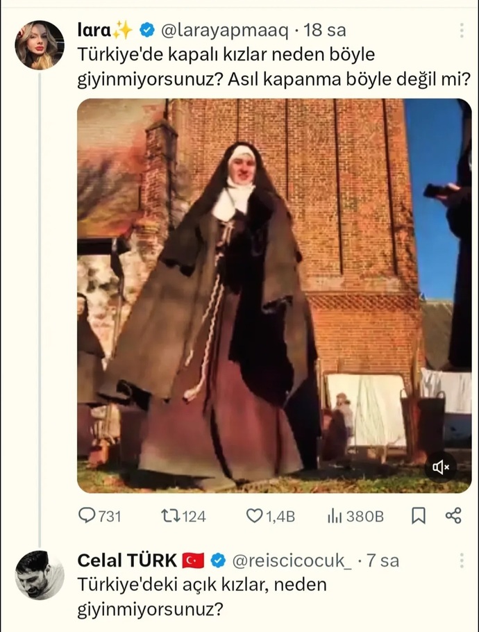 O.. O... Demezsen gelir sana namus dersi verir öyle değil mi?