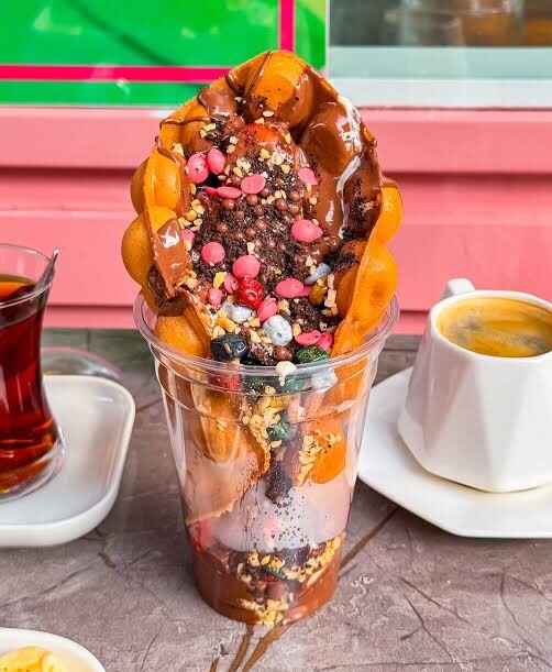 Bardakta waffle seviyor musunuz?