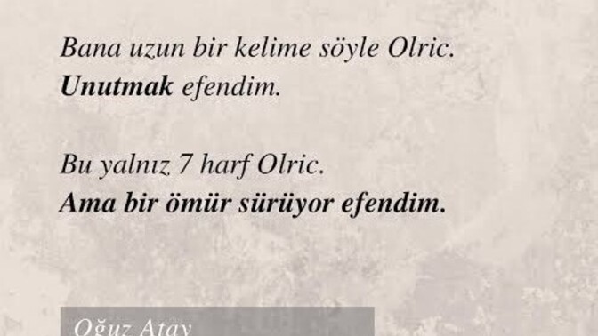 Unutmak ne kadar zaman alır ?