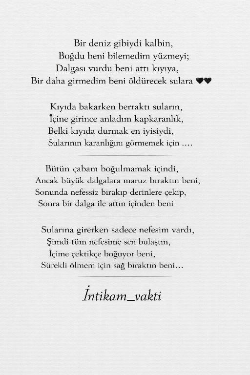 Buraya bi' şiir ve bi' şarkı bırakır mısın?