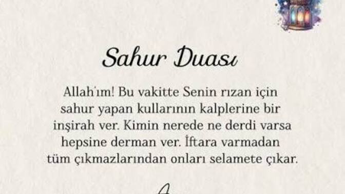 Sahurda Allah’a tek bir dua hakkın olsa kendin için mi yoksa sevdiğin biri için mi isterdin, neden?