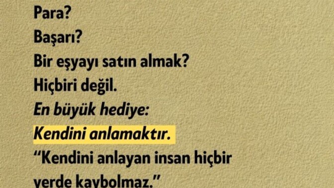 Kendinizi anlayabilmeyi basarabildiniz mi?