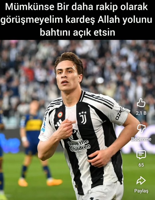 Galatasaray Juventus maçında Kenan Yıldız efsanevi bir futbolcu değil mi?