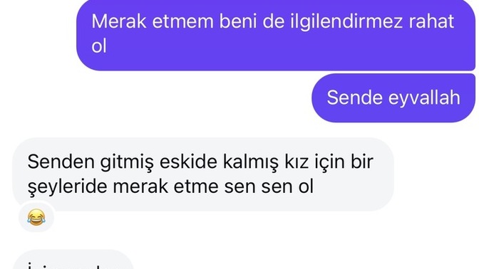 Eski görüştüğüm kızın sevgilisi bana yazdı, siz olsanız ne cevap verirdiniz?