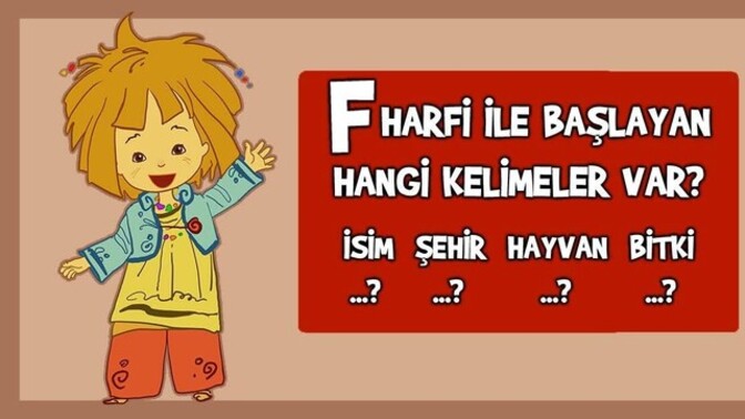 Hayvan, bitki, şehir oynasak "F" harfi ile hangi hayvanı yazardın?