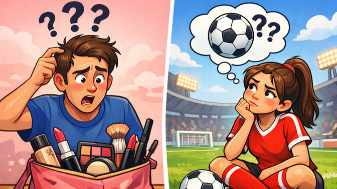 Kadınlar 3 futbolcu ismi, erkekler 3 makyaj malzemesi sayabilir mi?