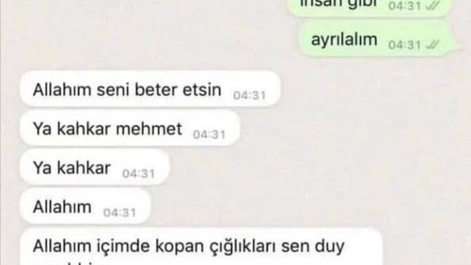 Bi gün kendi konuşmalarınızın ss'ini burada görseniz ne yaparsınız?